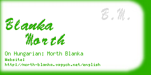 blanka morth business card